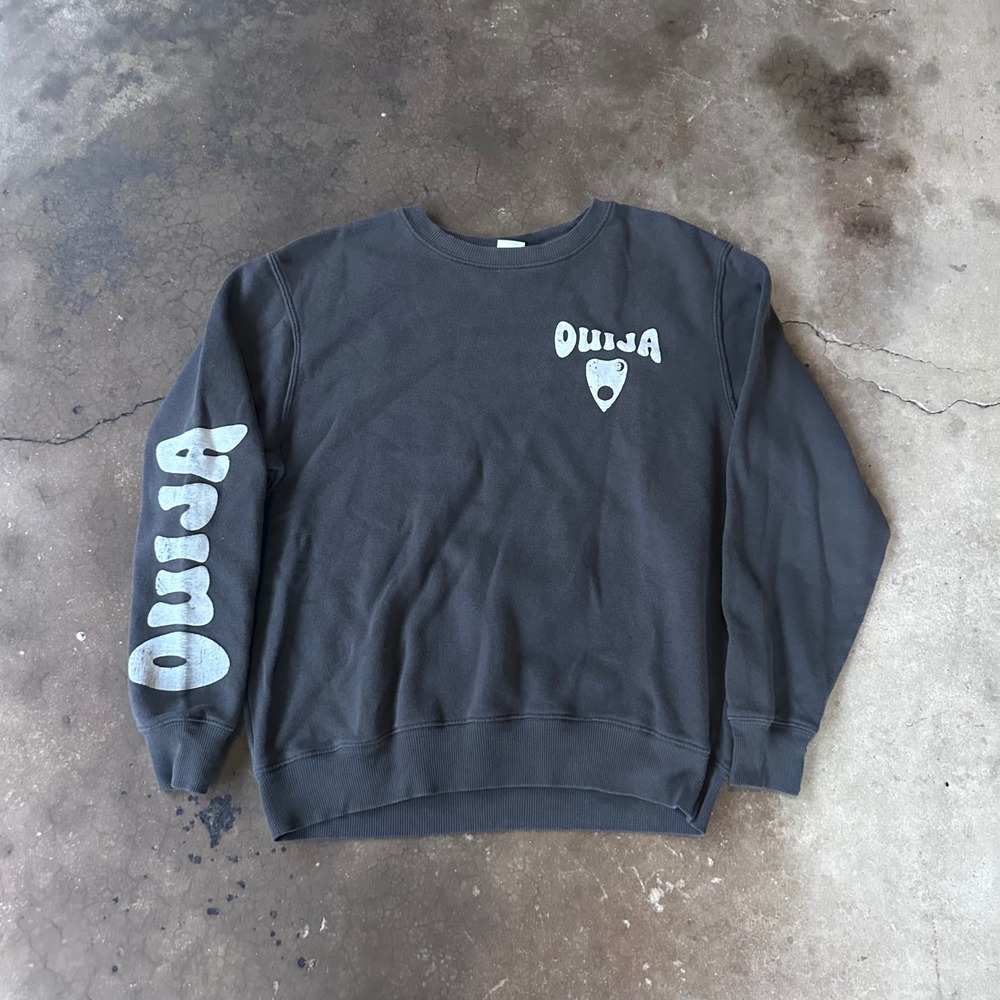 Ouija Board Sweatshirt Women Large Black Excellent Graphic Planchette Goth